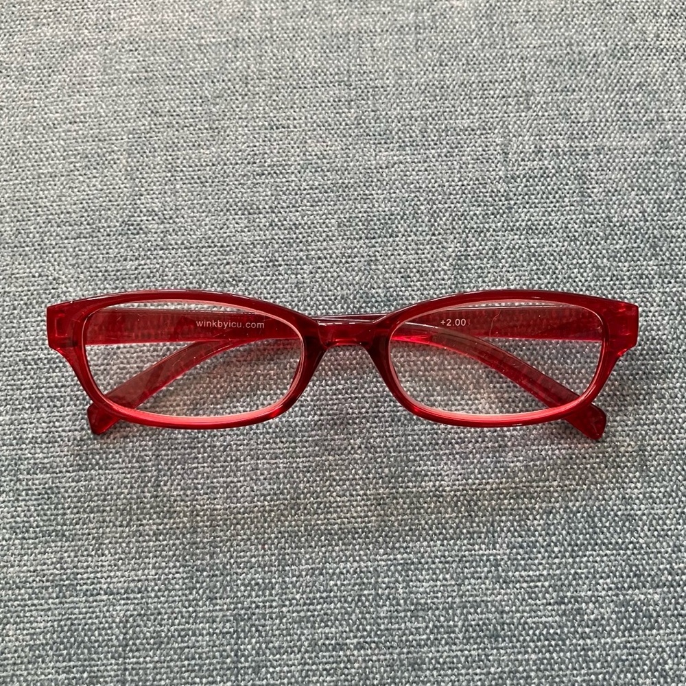 Red Winkbyicu +2.0 Reading Glasses
